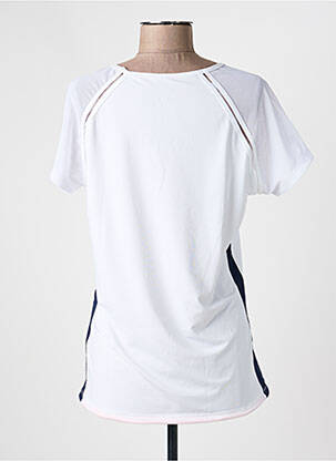 Tricou guler rotund mâneci scurte alb EVY femeie