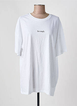 Tricou imprimeu fantezie mâneci scurte alb ONLY femeie