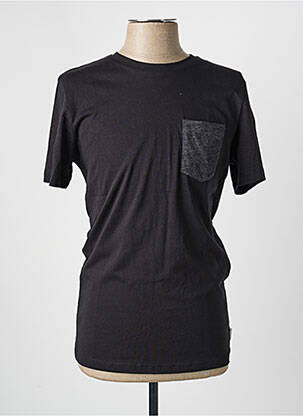 Tricou croială cambrată mâneci scurte negru JACK & JONES homme