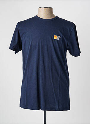 Tricou bio mâneci scurte albastru BLOTTER ATELIER bărbat