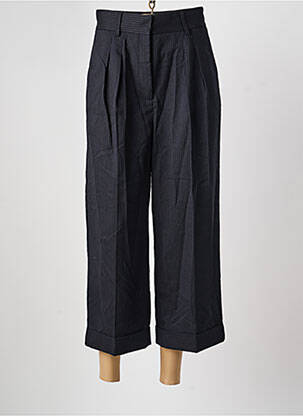 Pantalon 7/8 talie înaltă talie înaltă negru IDANO femeie