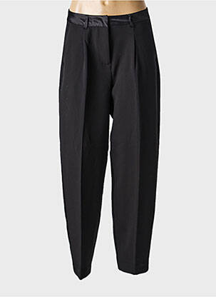 Pantalon drept țesătură crep talie înaltă negru VERO MODA femeie