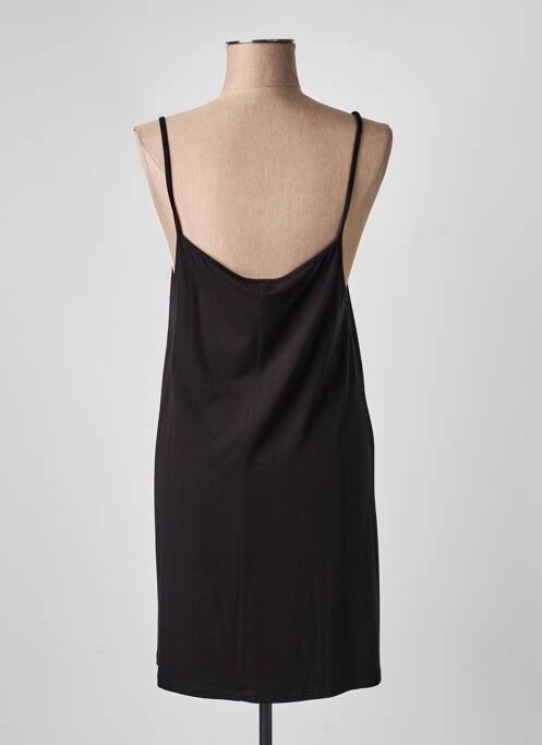 Rochie scurtă guler rotund bretele subțiri negru G!OZE femme