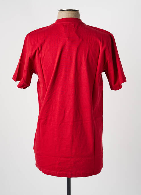 Tricou croială cambrată mâneci scurte roșu CHINATOWN MARKET homme