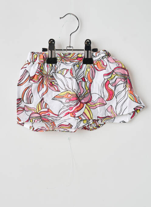Fustă midi imprimeu floral alb IDEO fille