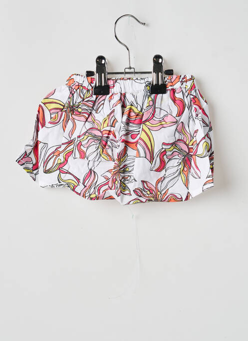 Fustă midi imprimeu floral alb IDEO fille