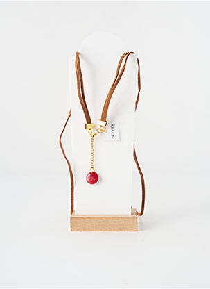 Colier lung ornament charmă / pandantiv roșu NODOVA femeie