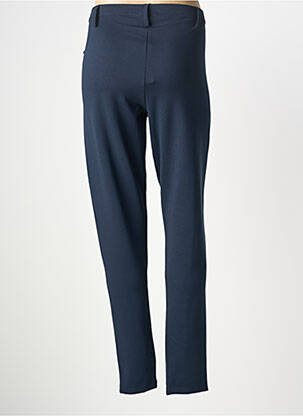 Pantalon slim talie elastică mărime normală albastru ZHENZI femeie