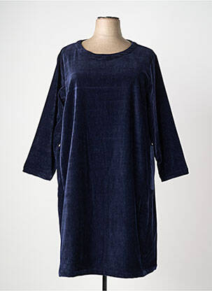 Rochie midi mâneci lungi mâneci lungi albastru KOKOMARINA femeie