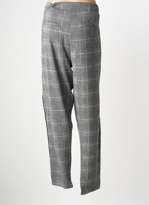 Pantalon slim talie elastică mărime normală gri ZHENZI femme