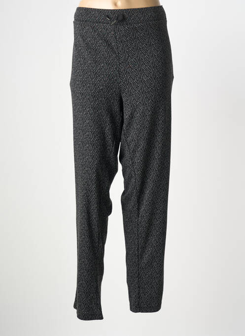 Pantalon slim talie elastică mărime normală negru ZHENZI femme