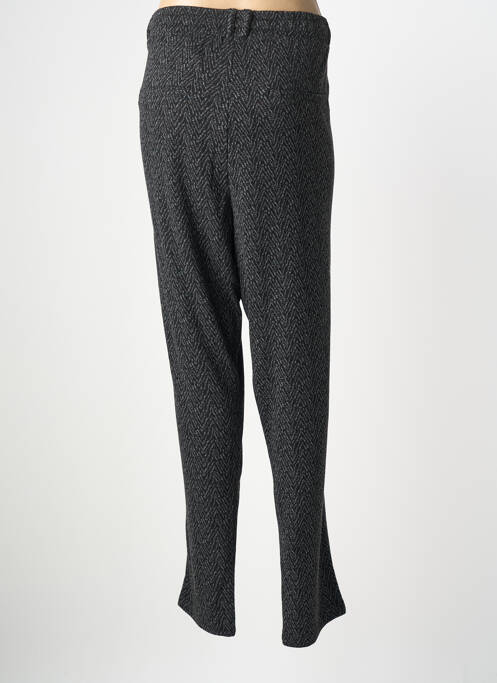 Pantalon slim talie elastică mărime normală negru ZHENZI femme