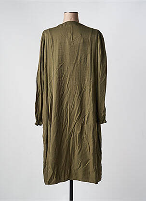 Rochie midi mâneci lungi mâneci lungi verde ZHENZI femeie