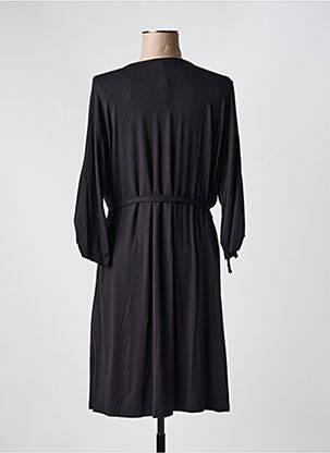 Rochie midi mâneci 3/4 mâneci 3/4 negru ZHENZI femeie