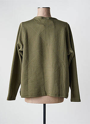 Jachete casual guler rotund verde ZHENZI femeie