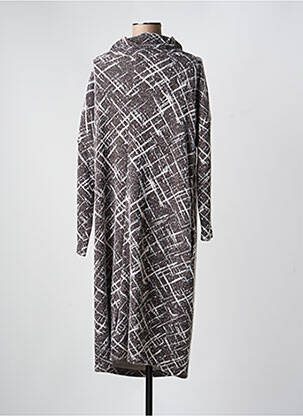 Rochie midi mâneci lungi mâneci lungi maro KOKOMARINA femeie
