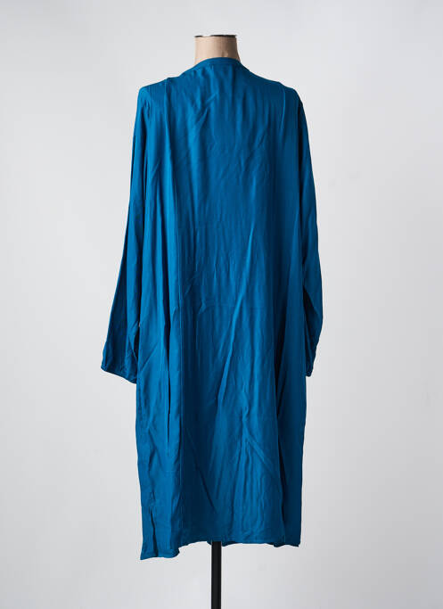 Rochie midi mâneci lungi mâneci lungi albastru ZHENZI femme