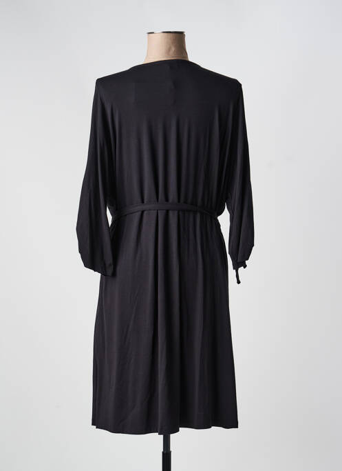 Rochie midi mâneci 3/4 mâneci 3/4 negru ZHENZI femme