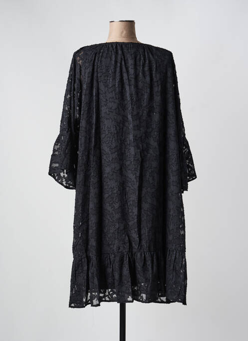 Rochie midi mâneci 3/4 mâneci 3/4 negru ZHENZI femme