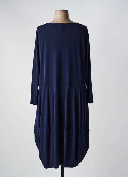 Rochie midi mâneci lungi mâneci lungi albastru KOKOMARINA femme