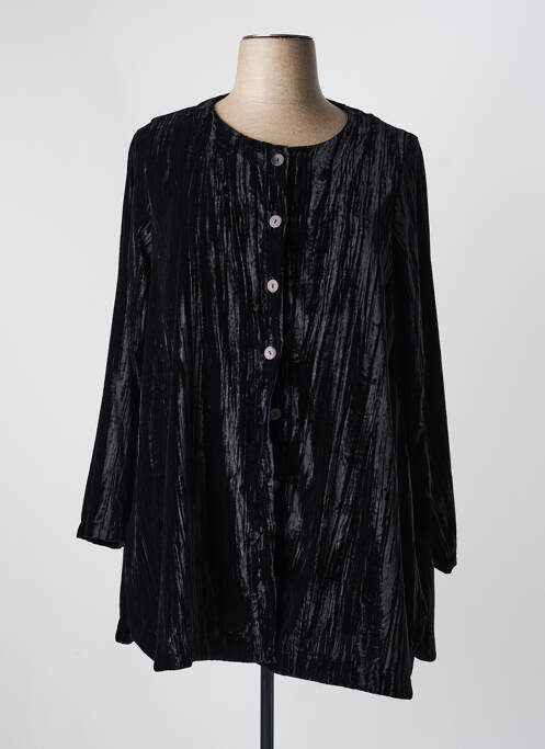 Jachete casual guler rotund negru G!OZE femme