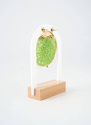 Cercei ornament cu mărgele verde ZAG femeie