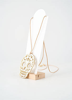 Colier ornament charmă / pandantiv bej SOYANG femeie