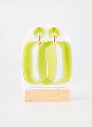 Cercei materiale metalice verde BLOW femeie