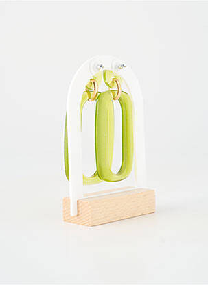 Cercei materiale metalice verde BLOW femeie