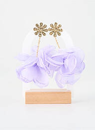 Cercei violet ZAG femme