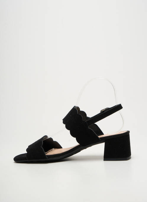 Sandale/pantofi decupați toc pătrat toc de 4 la 6 cm negru BELLA STORIA femme