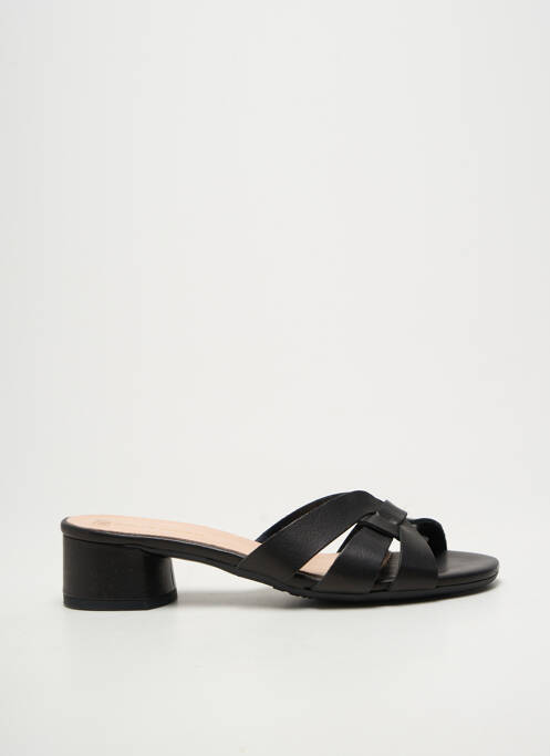 Mulete/saboți vârf deschis toc de 4 la 6 cm negru BELLA STORIA femme