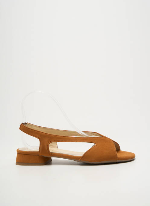 Sandale/pantofi decupați vârf deschis toc plat până la 3 cm maro BELLA STORIA femme