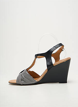Sandale/pantofi decupați toc platformă toc de 7 la 9 cm negru BELLA STORIA femeie