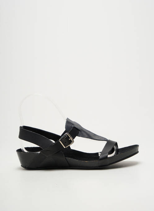 Sandale/pantofi decupați închidere cu buclă(e) toc de 4 la 6 cm negru BELLA STORIA femme