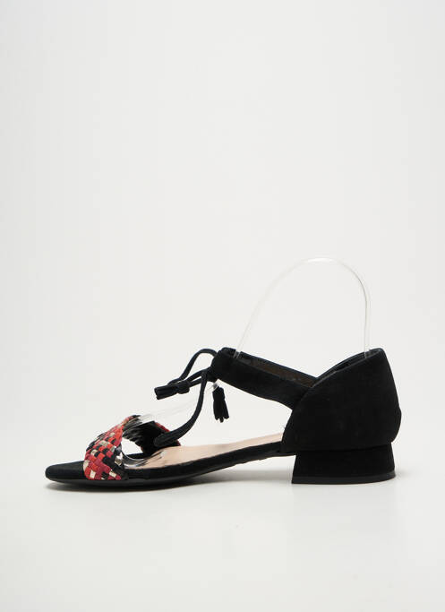 Sandale/pantofi decupați chiquet toc plat până la 3 cm negru BELLA STORIA femme