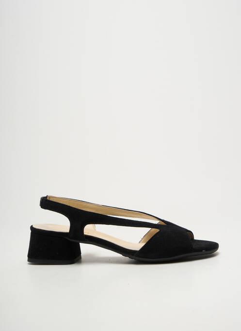Sandale/pantofi decupați vârf deschis toc de 4 la 6 cm negru BELLA STORIA femme