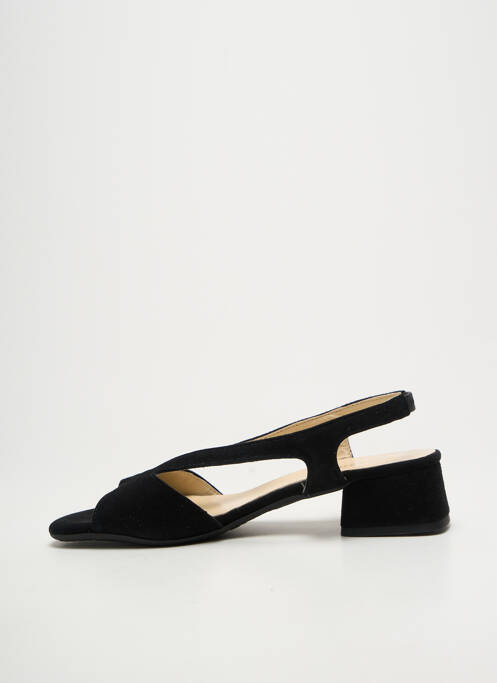 Sandale/pantofi decupați vârf deschis toc de 4 la 6 cm negru BELLA STORIA femme