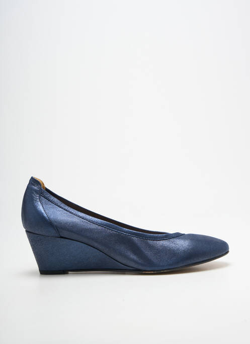 Pantofi cu toc țesătură satinată toc de 4 la 6 cm albastru BELLA STORIA femme
