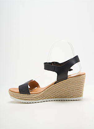 Sandale/pantofi decupați toc platformă toc de 7 la 9 cm negru BELLA STORIA femeie