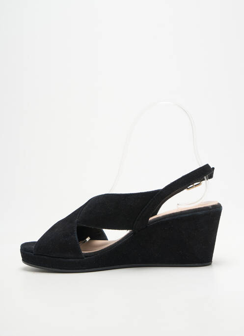 Sandale/pantofi decupați toc platformă toc de 4 la 6 cm negru BELLA STORIA femme