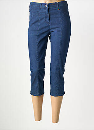 Pantalon trei sferturi buzunare albastru TONI femeie