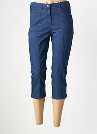 Pantalon trei sferturi buzunare albastru TONI femme