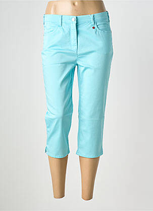 Pantalon trei sferturi buzunare albastru TONI femeie