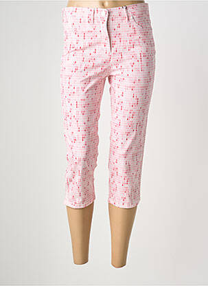 Pantalon trei sferturi buzunare roz TONI femeie