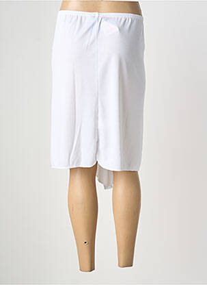 Jupon/fond de rochie talie elastică alb GRIFFON femeie