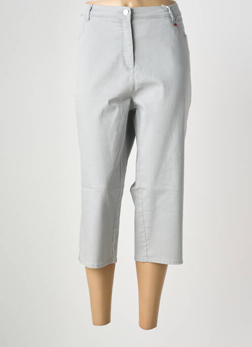 Pantalon trei sferturi croială dreaptă gri TONI femme