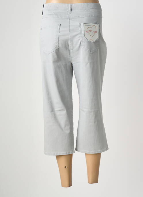 Pantalon trei sferturi croială dreaptă gri TONI femme