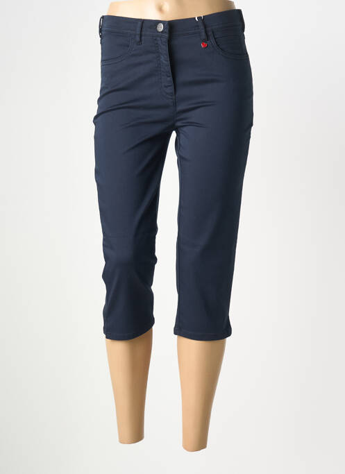 Pantalon trei sferturi buzunare albastru închis TONI femme