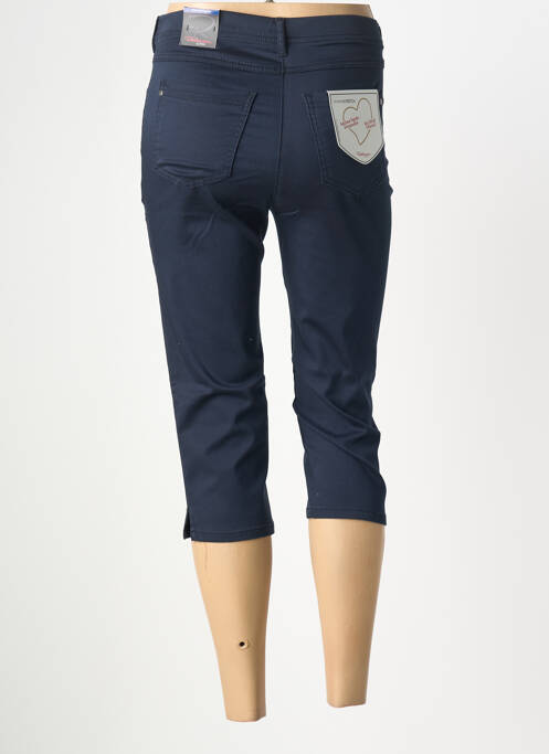 Pantalon trei sferturi buzunare albastru închis TONI femme